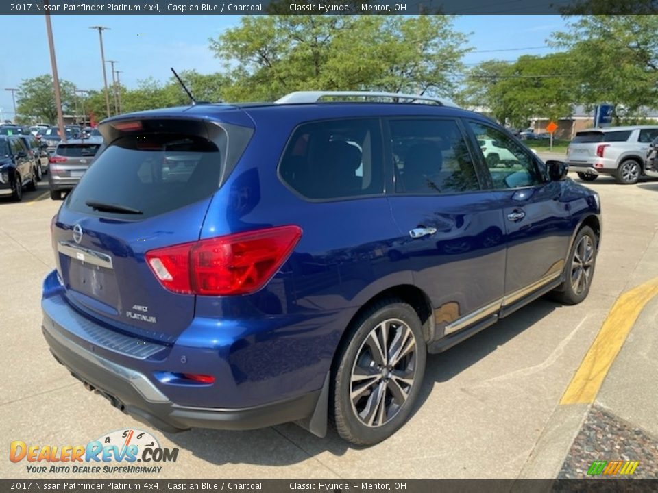 2017 Nissan Pathfinder Platinum 4x4 Caspian Blue / Charcoal Photo #2
