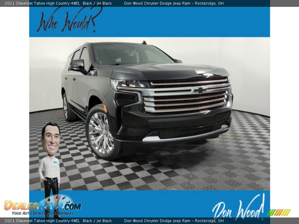 2021 Chevrolet Tahoe High Country 4WD Black / Jet Black Photo #1