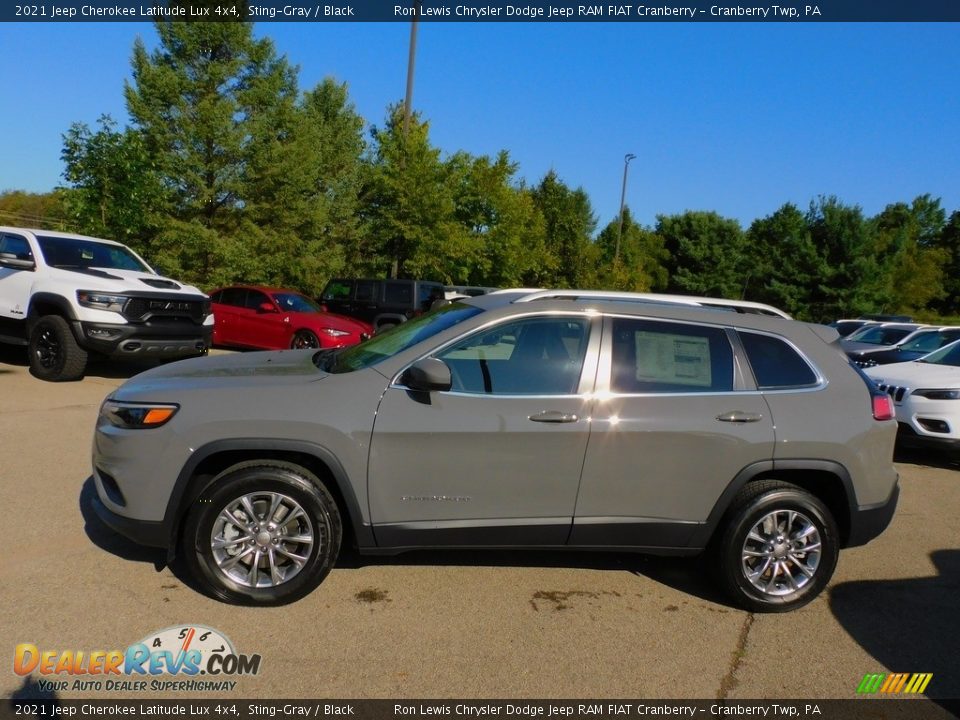 2021 Jeep Cherokee Latitude Lux 4x4 Sting-Gray / Black Photo #9