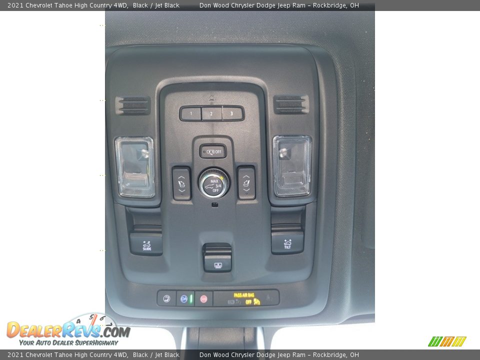 2021 Chevrolet Tahoe High Country 4WD Black / Jet Black Photo #7