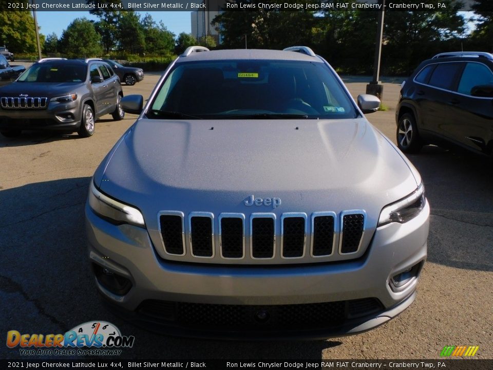 2021 Jeep Cherokee Latitude Lux 4x4 Billet Silver Metallic / Black Photo #2
