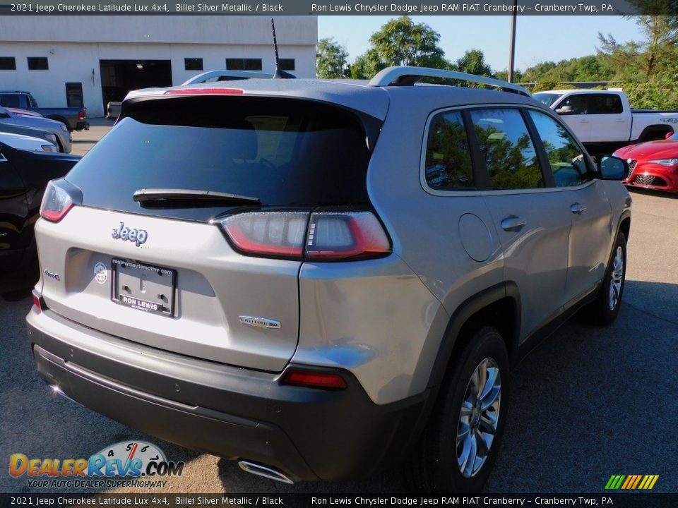 2021 Jeep Cherokee Latitude Lux 4x4 Billet Silver Metallic / Black Photo #5