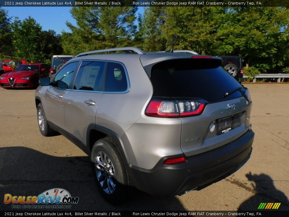 2021 Jeep Cherokee Latitude Lux 4x4 Billet Silver Metallic / Black Photo #8