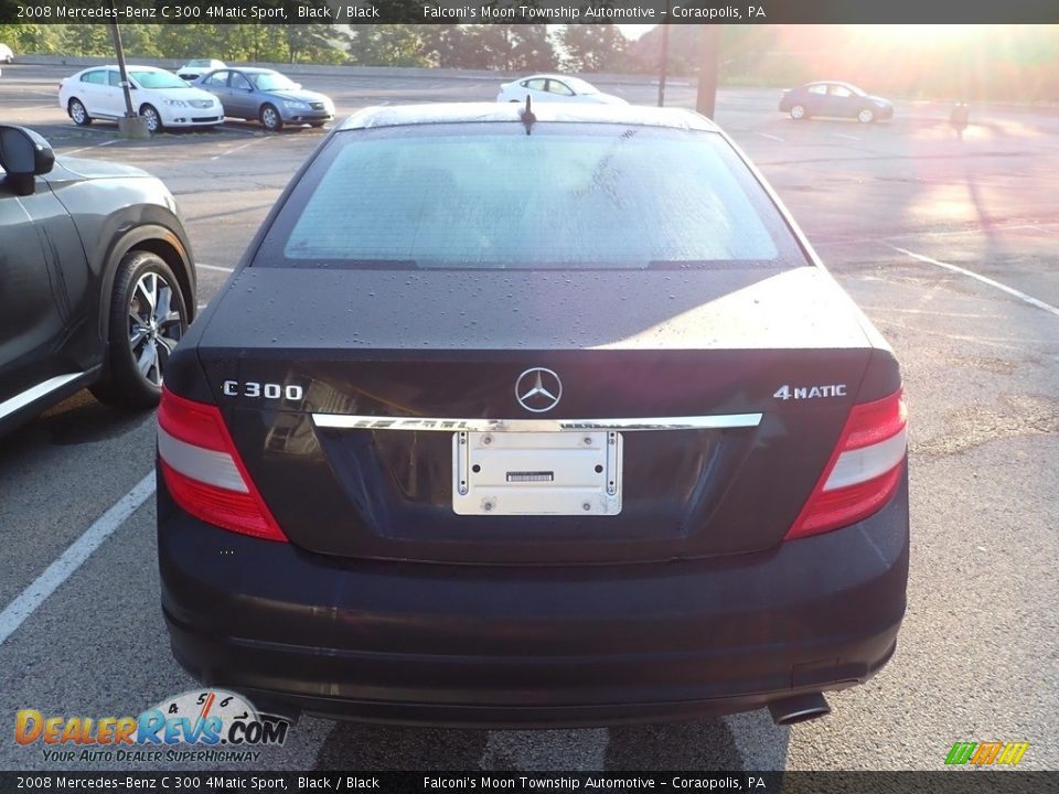 2008 Mercedes-Benz C 300 4Matic Sport Black / Black Photo #3