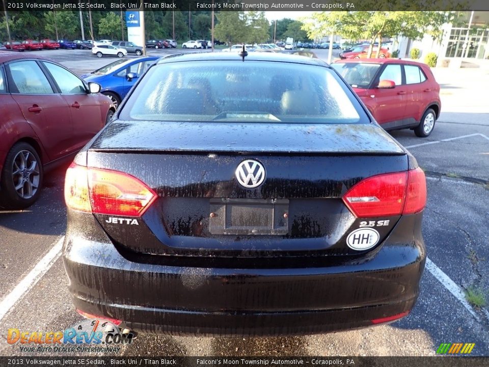 2013 Volkswagen Jetta SE Sedan Black Uni / Titan Black Photo #3