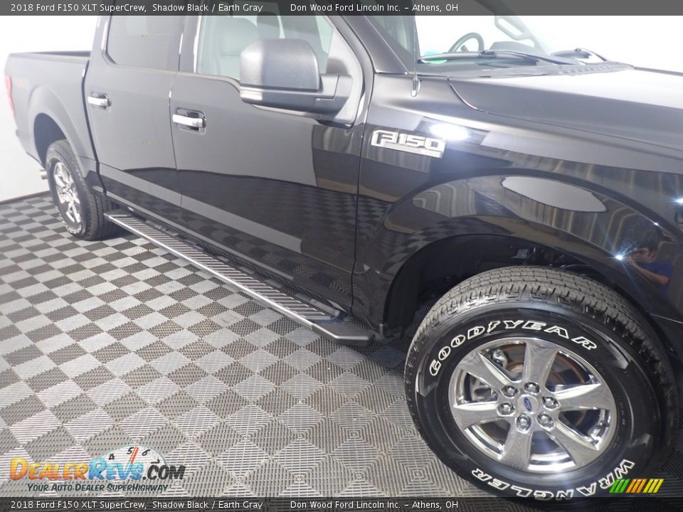 2018 Ford F150 XLT SuperCrew Shadow Black / Earth Gray Photo #5