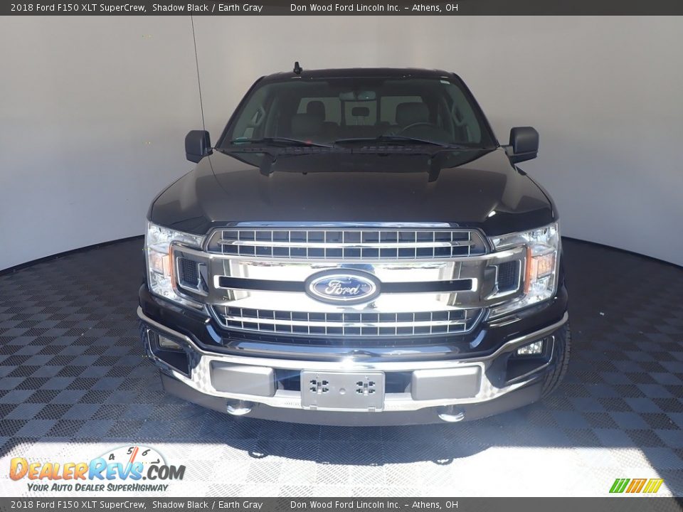 2018 Ford F150 XLT SuperCrew Shadow Black / Earth Gray Photo #6
