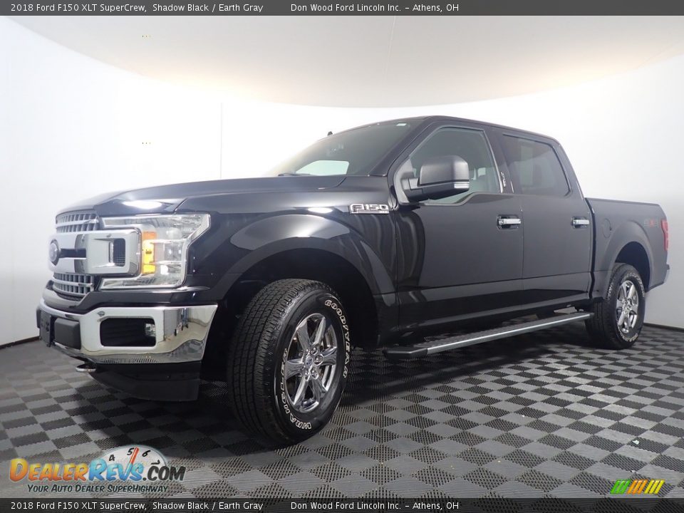 2018 Ford F150 XLT SuperCrew Shadow Black / Earth Gray Photo #9