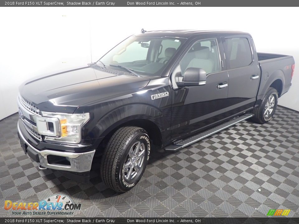 2018 Ford F150 XLT SuperCrew Shadow Black / Earth Gray Photo #10