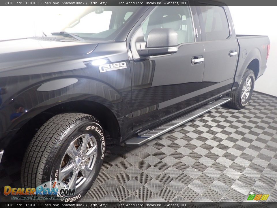 2018 Ford F150 XLT SuperCrew Shadow Black / Earth Gray Photo #11