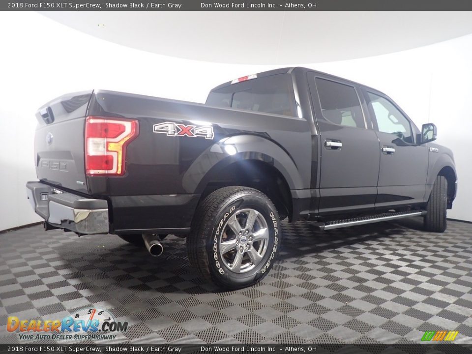 2018 Ford F150 XLT SuperCrew Shadow Black / Earth Gray Photo #16