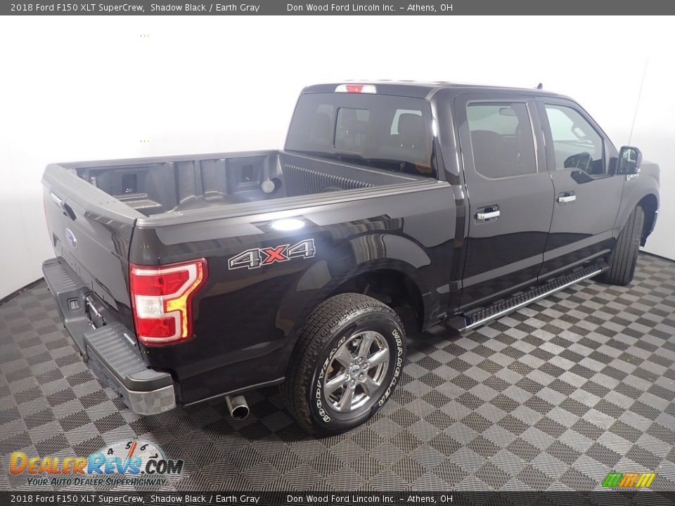 2018 Ford F150 XLT SuperCrew Shadow Black / Earth Gray Photo #17