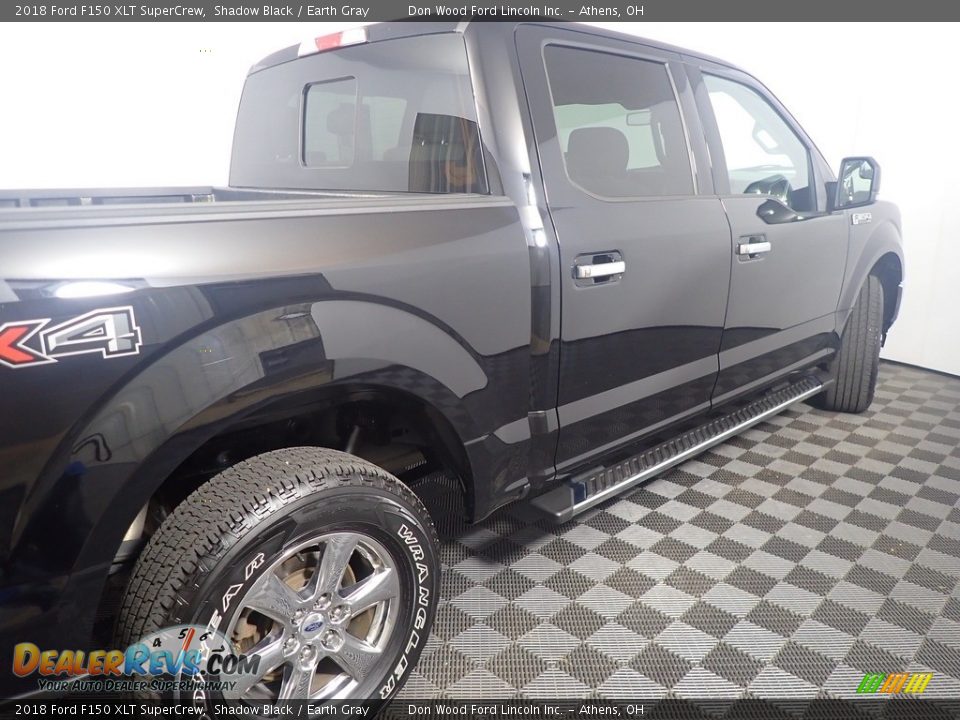 2018 Ford F150 XLT SuperCrew Shadow Black / Earth Gray Photo #19