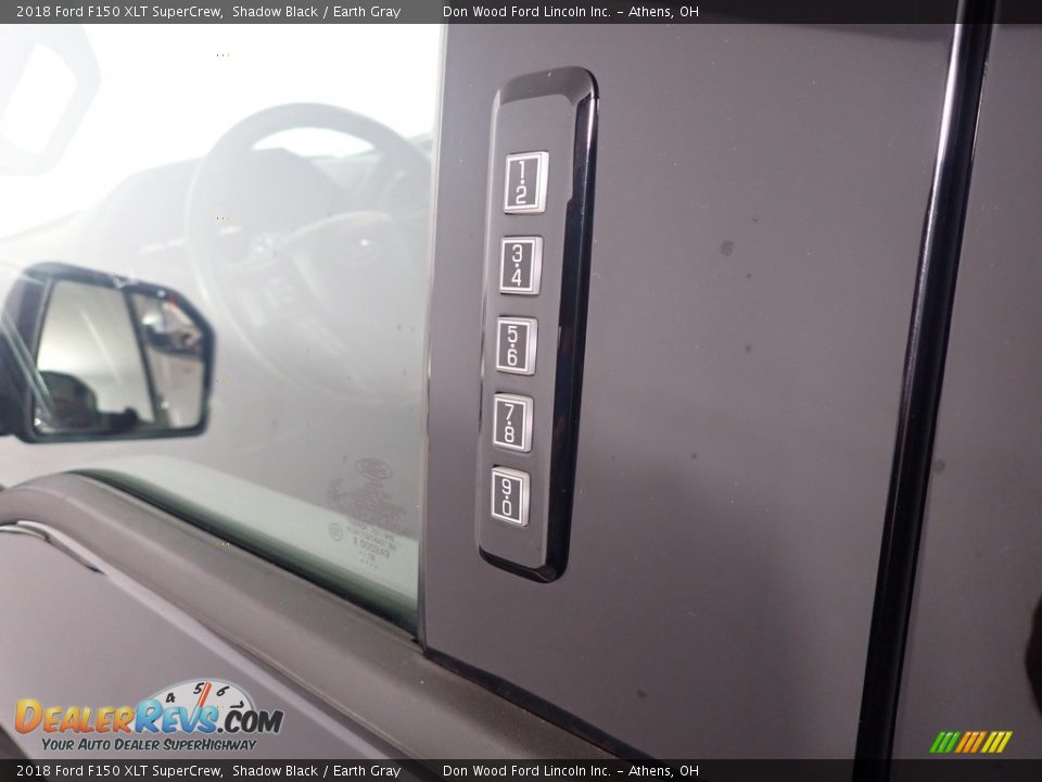 2018 Ford F150 XLT SuperCrew Shadow Black / Earth Gray Photo #20