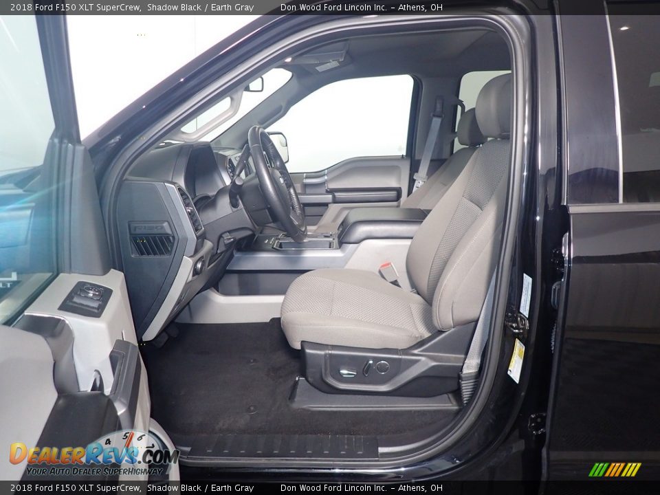 2018 Ford F150 XLT SuperCrew Shadow Black / Earth Gray Photo #23