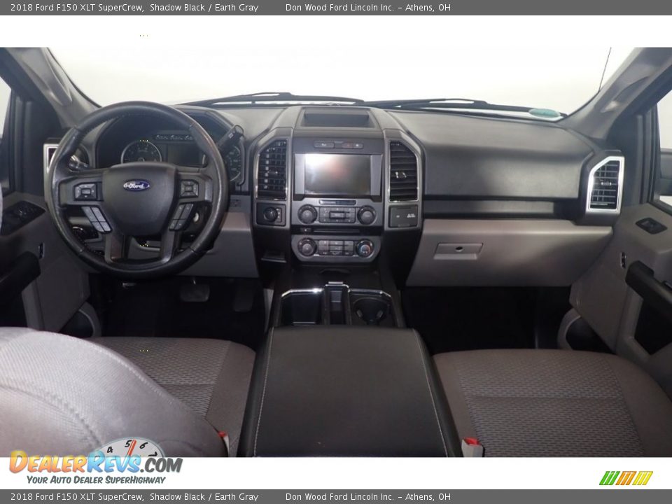 2018 Ford F150 XLT SuperCrew Shadow Black / Earth Gray Photo #25