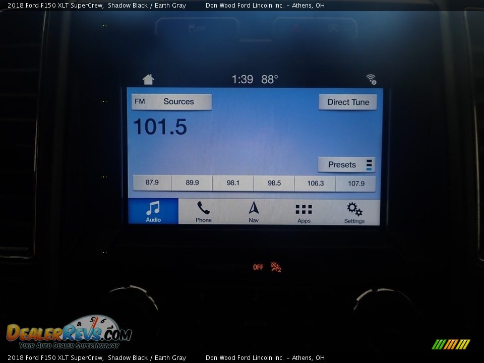 2018 Ford F150 XLT SuperCrew Shadow Black / Earth Gray Photo #27