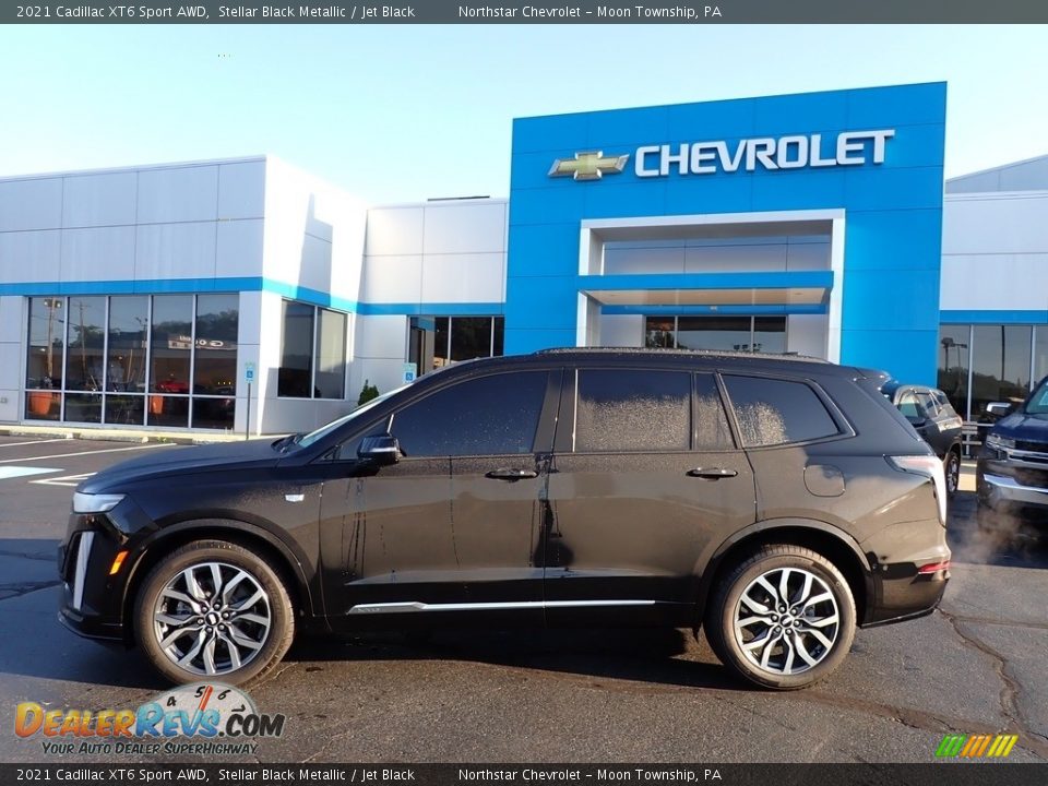 2021 Cadillac XT6 Sport AWD Stellar Black Metallic / Jet Black Photo #3