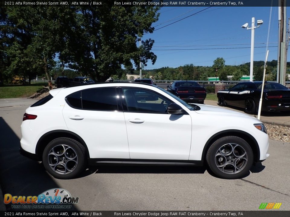 Alfa White 2021 Alfa Romeo Stelvio Sprint AWD Photo #4