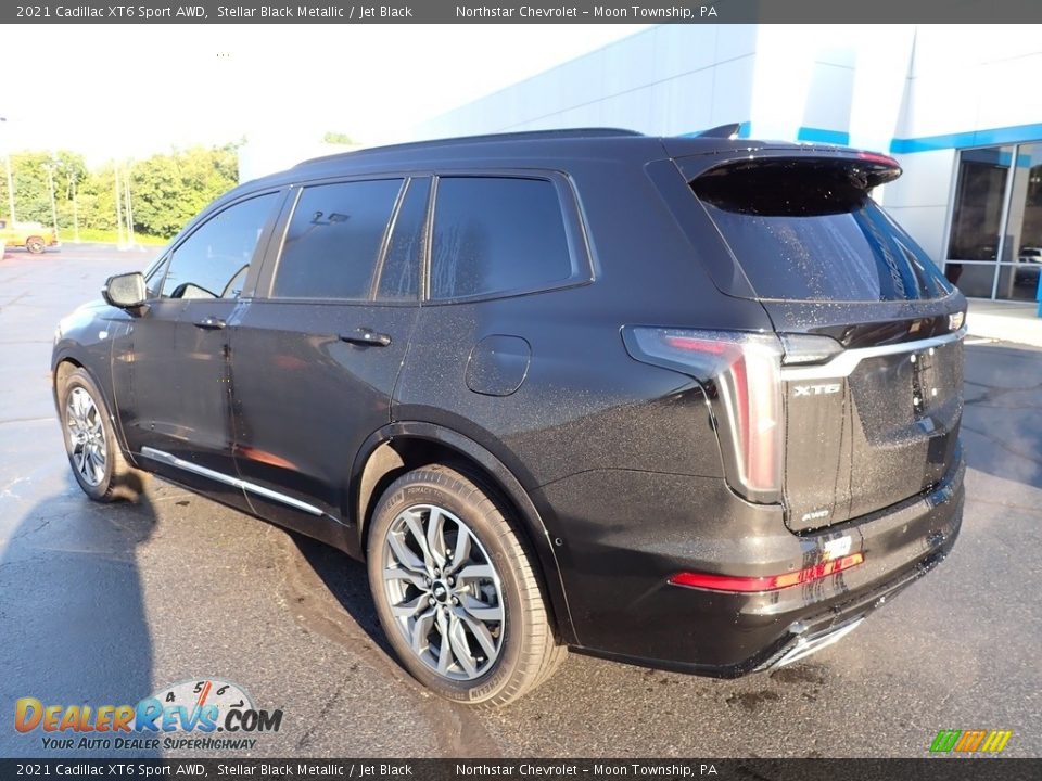 2021 Cadillac XT6 Sport AWD Stellar Black Metallic / Jet Black Photo #4