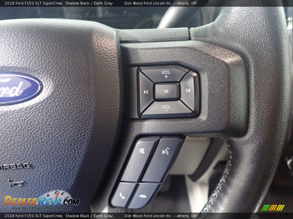 2018 Ford F150 XLT SuperCrew Shadow Black / Earth Gray Photo #31