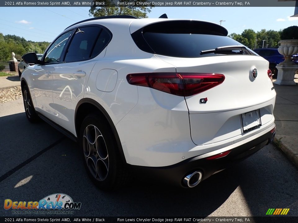 2021 Alfa Romeo Stelvio Sprint AWD Alfa White / Black Photo #8