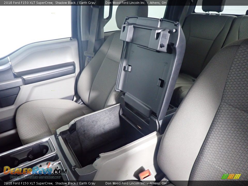2018 Ford F150 XLT SuperCrew Shadow Black / Earth Gray Photo #35