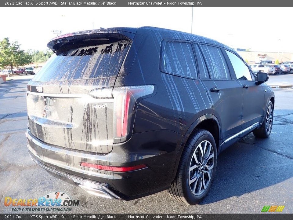 2021 Cadillac XT6 Sport AWD Stellar Black Metallic / Jet Black Photo #8