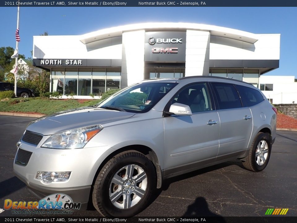 2011 Chevrolet Traverse LT AWD Silver Ice Metallic / Ebony/Ebony Photo #1