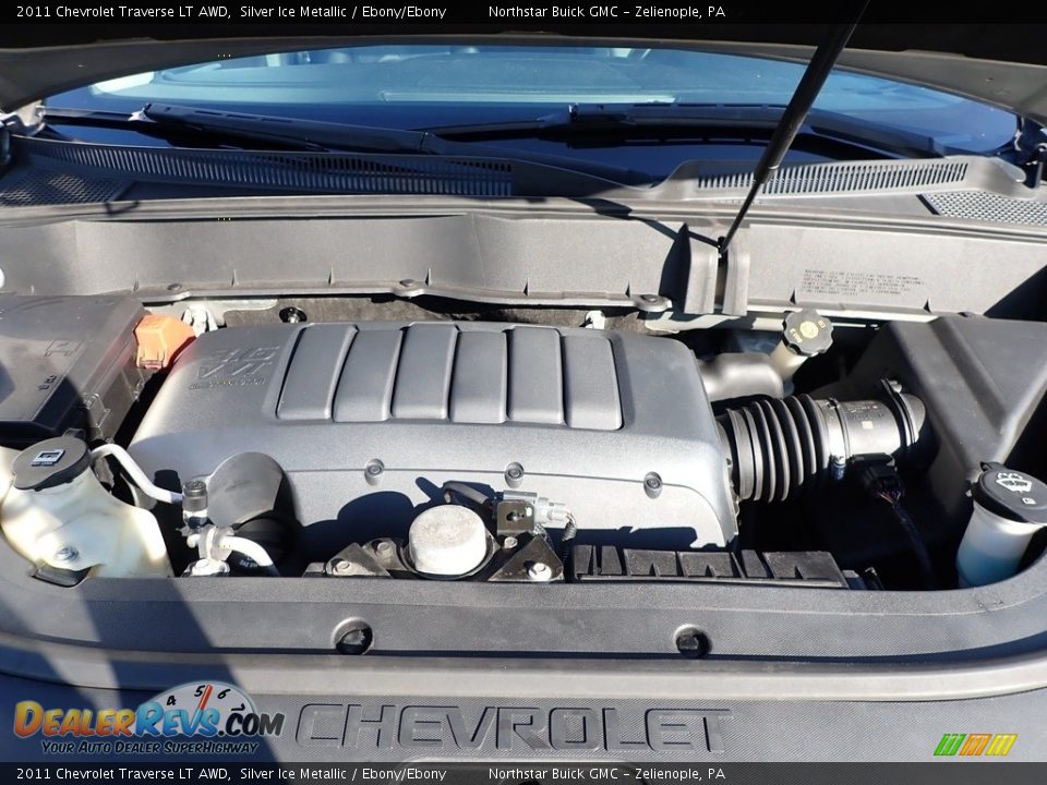 2011 Chevrolet Traverse LT AWD Silver Ice Metallic / Ebony/Ebony Photo #2