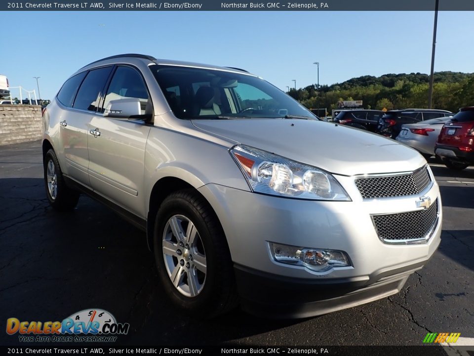 2011 Chevrolet Traverse LT AWD Silver Ice Metallic / Ebony/Ebony Photo #4