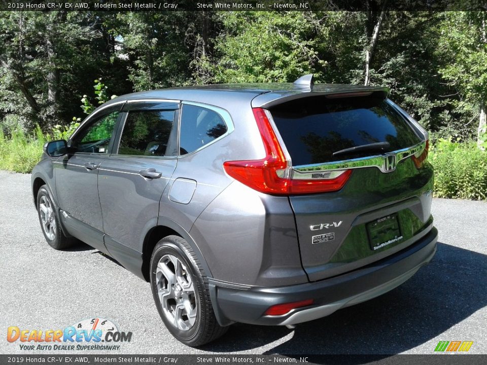 2019 Honda CR-V EX AWD Modern Steel Metallic / Gray Photo #6