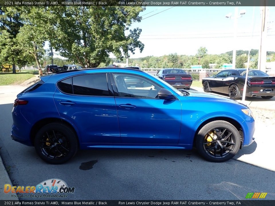 Misano Blue Metallic 2021 Alfa Romeo Stelvio Ti AWD Photo #4