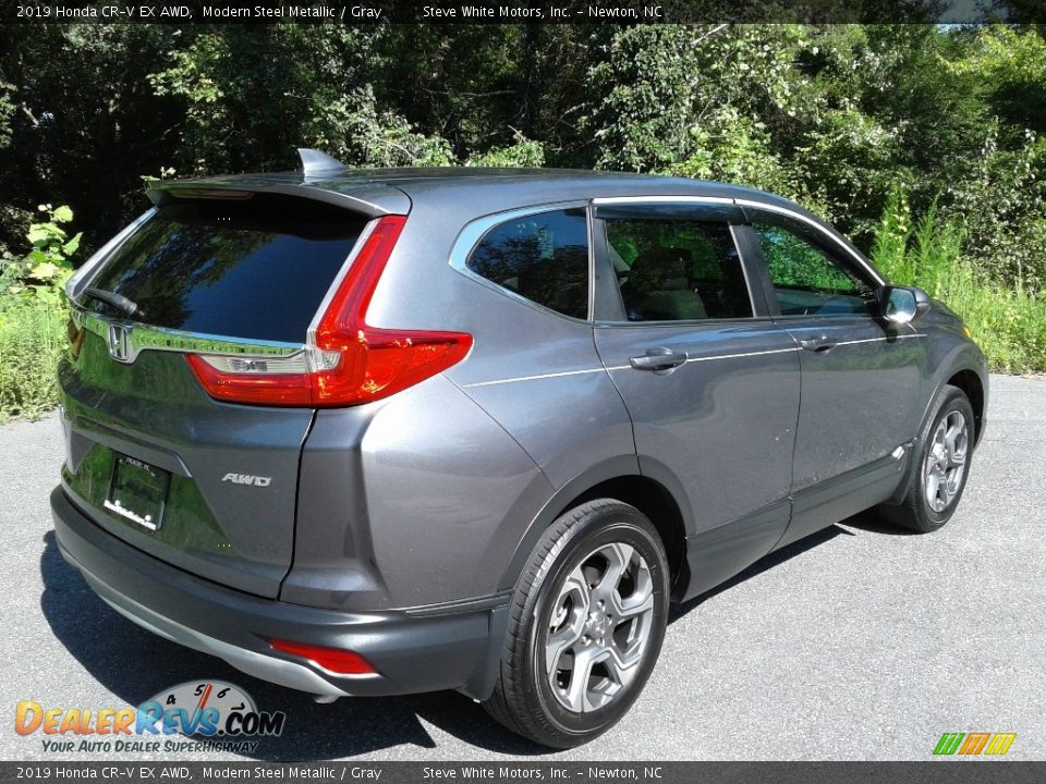 2019 Honda CR-V EX AWD Modern Steel Metallic / Gray Photo #9