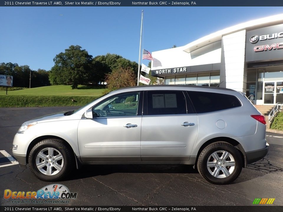 2011 Chevrolet Traverse LT AWD Silver Ice Metallic / Ebony/Ebony Photo #13