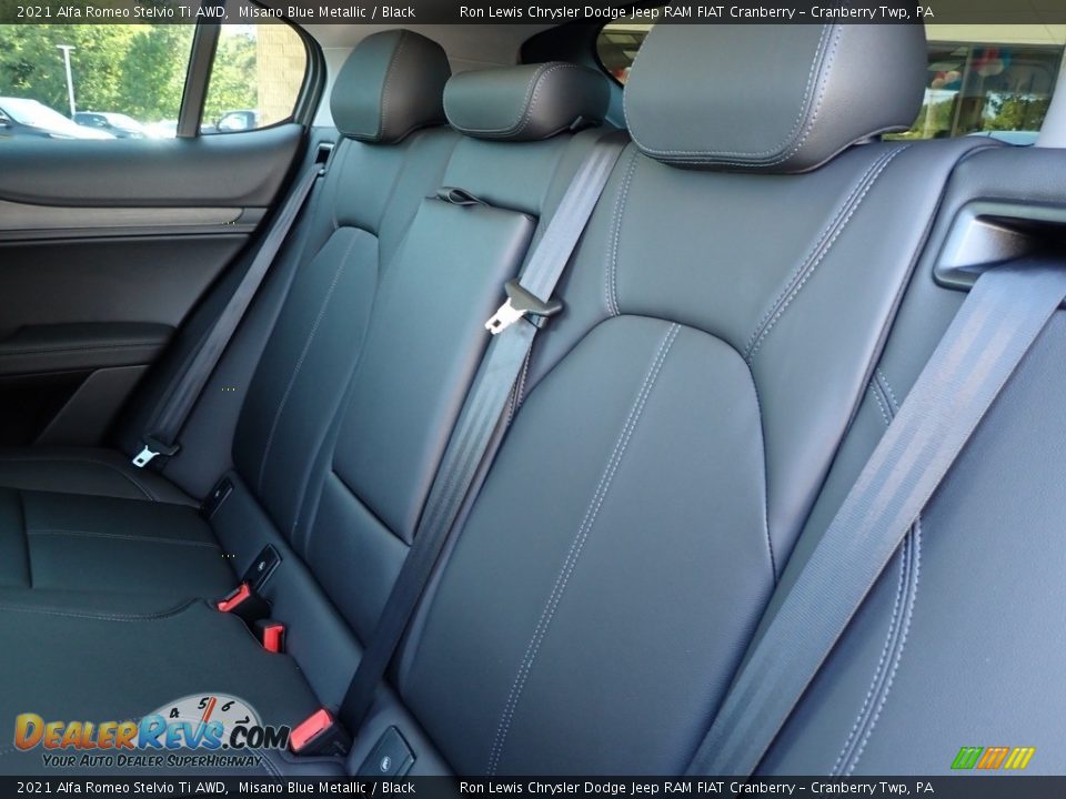 Rear Seat of 2021 Alfa Romeo Stelvio Ti AWD Photo #14