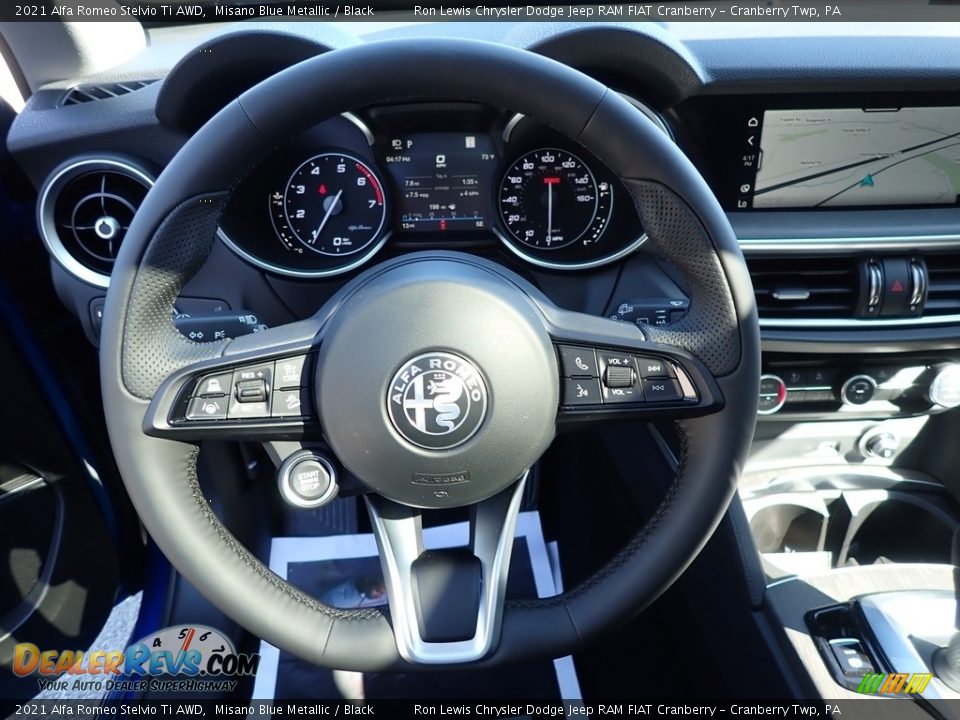 2021 Alfa Romeo Stelvio Ti AWD Steering Wheel Photo #17