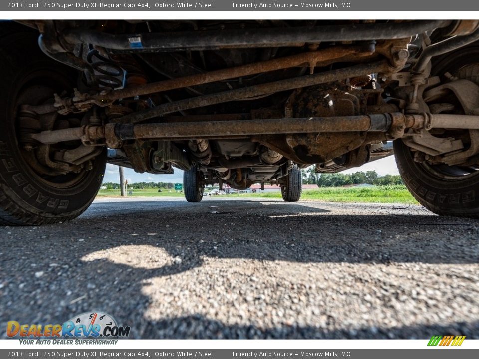 2013 Ford F250 Super Duty XL Regular Cab 4x4 Oxford White / Steel Photo #10