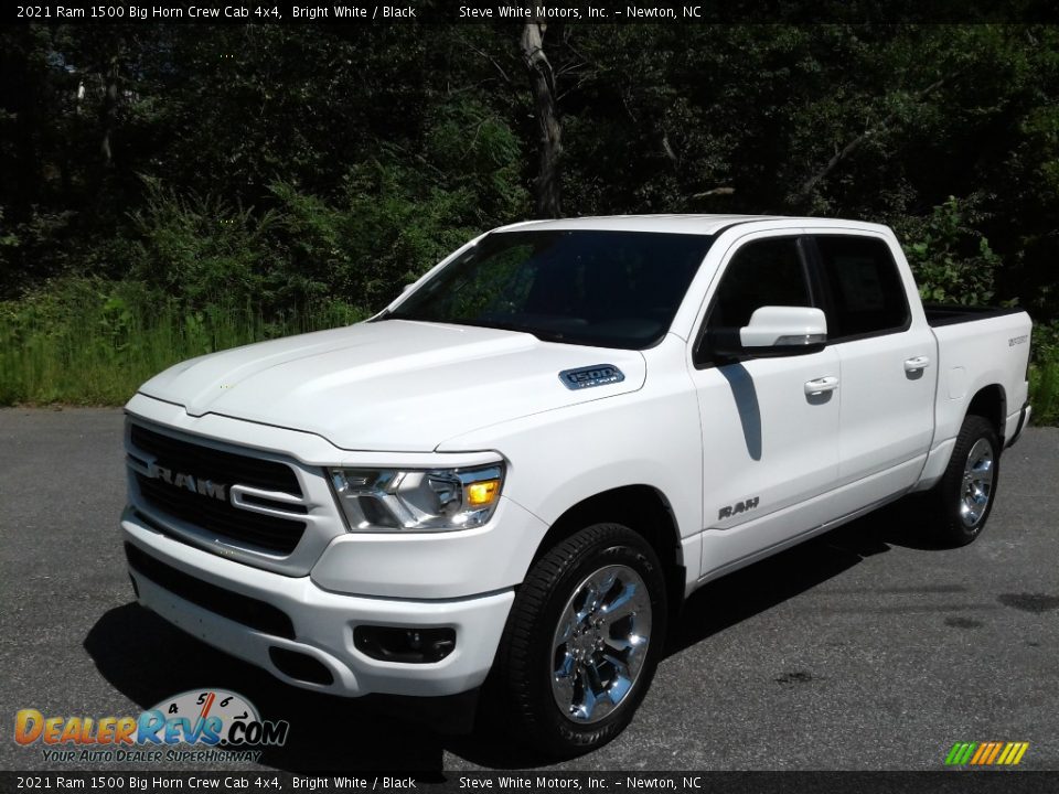 2021 Ram 1500 Big Horn Crew Cab 4x4 Bright White / Black Photo #2