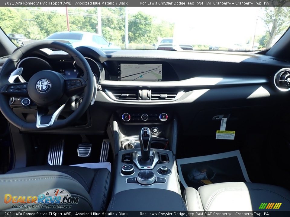 Dashboard of 2021 Alfa Romeo Stelvio Ti Sport AWD Photo #15