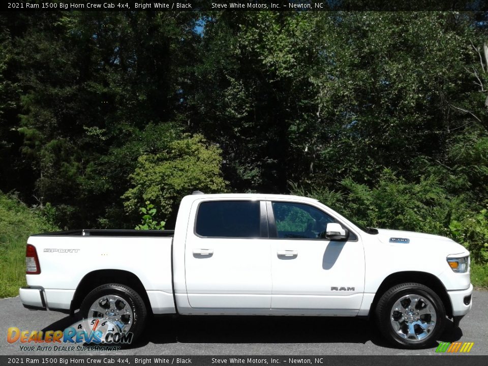 2021 Ram 1500 Big Horn Crew Cab 4x4 Bright White / Black Photo #5