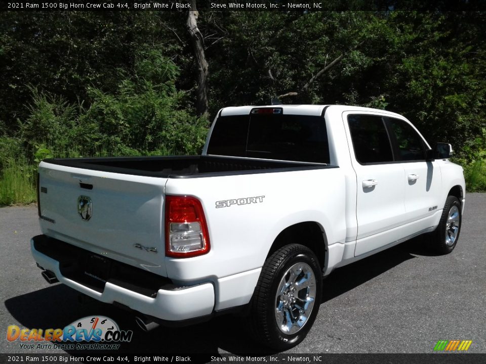 2021 Ram 1500 Big Horn Crew Cab 4x4 Bright White / Black Photo #6