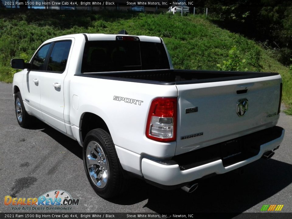 2021 Ram 1500 Big Horn Crew Cab 4x4 Bright White / Black Photo #9