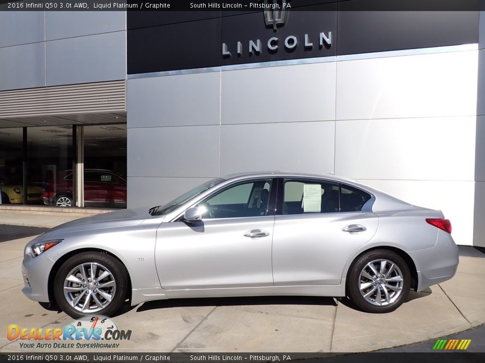 Liquid Platinum 2016 Infiniti Q50 3.0t AWD Photo #2