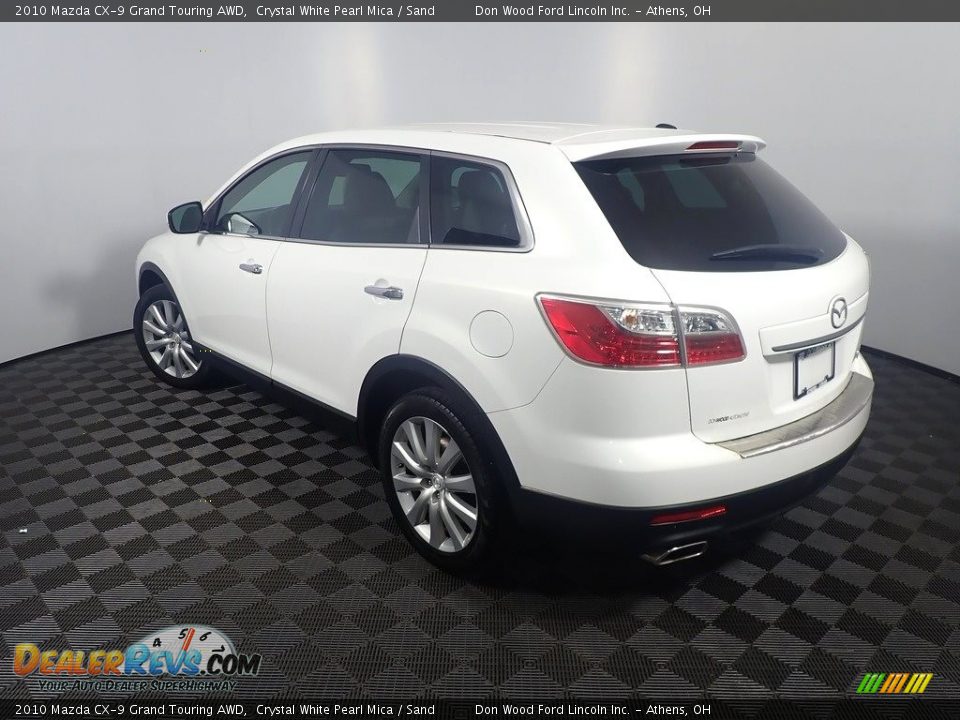 2010 Mazda CX-9 Grand Touring AWD Crystal White Pearl Mica / Sand Photo #15