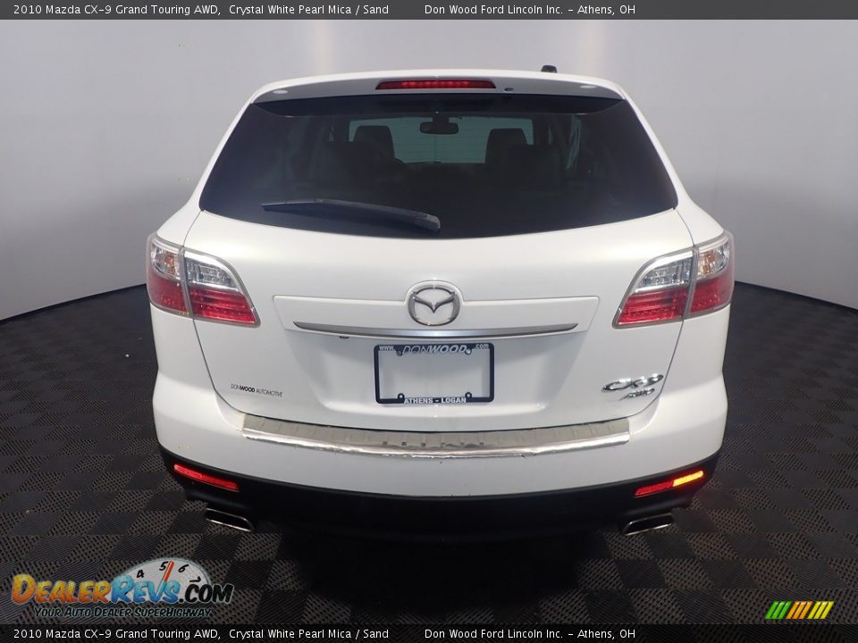 2010 Mazda CX-9 Grand Touring AWD Crystal White Pearl Mica / Sand Photo #16