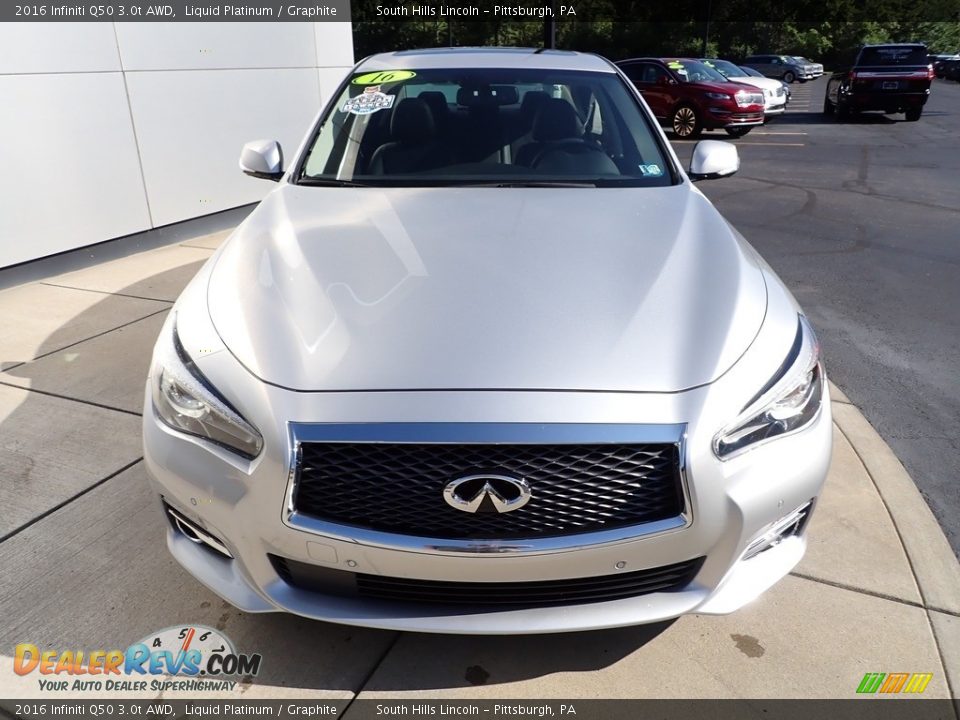 2016 Infiniti Q50 3.0t AWD Liquid Platinum / Graphite Photo #9