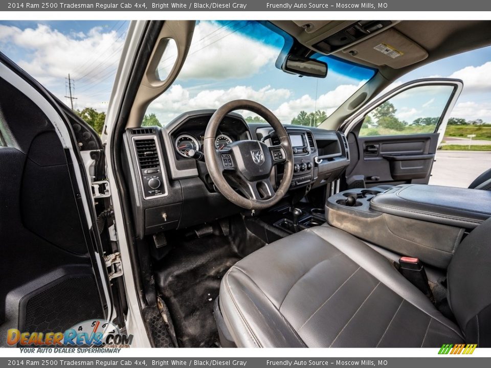 Black/Diesel Gray Interior - 2014 Ram 2500 Tradesman Regular Cab 4x4 Photo #20