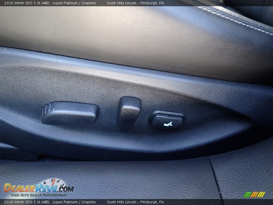 2016 Infiniti Q50 3.0t AWD Liquid Platinum / Graphite Photo #19
