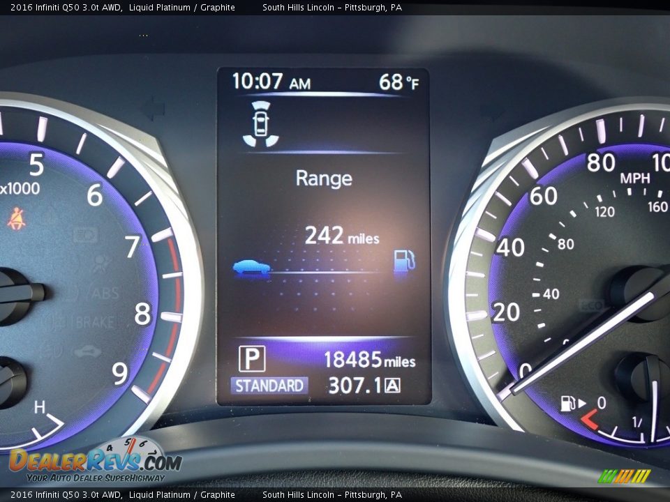 2016 Infiniti Q50 3.0t AWD Gauges Photo #24